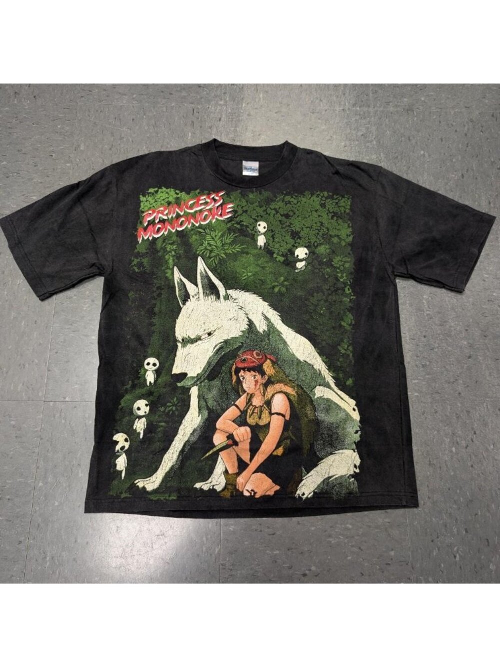 Bootupsk Princess Mononoke Faded Black
